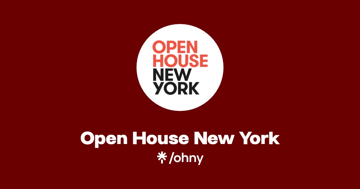 Open House New York Instagram, Facebook Linktree