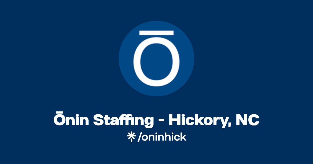 Ōnin Staffing Hickory, NC Facebook Linktree