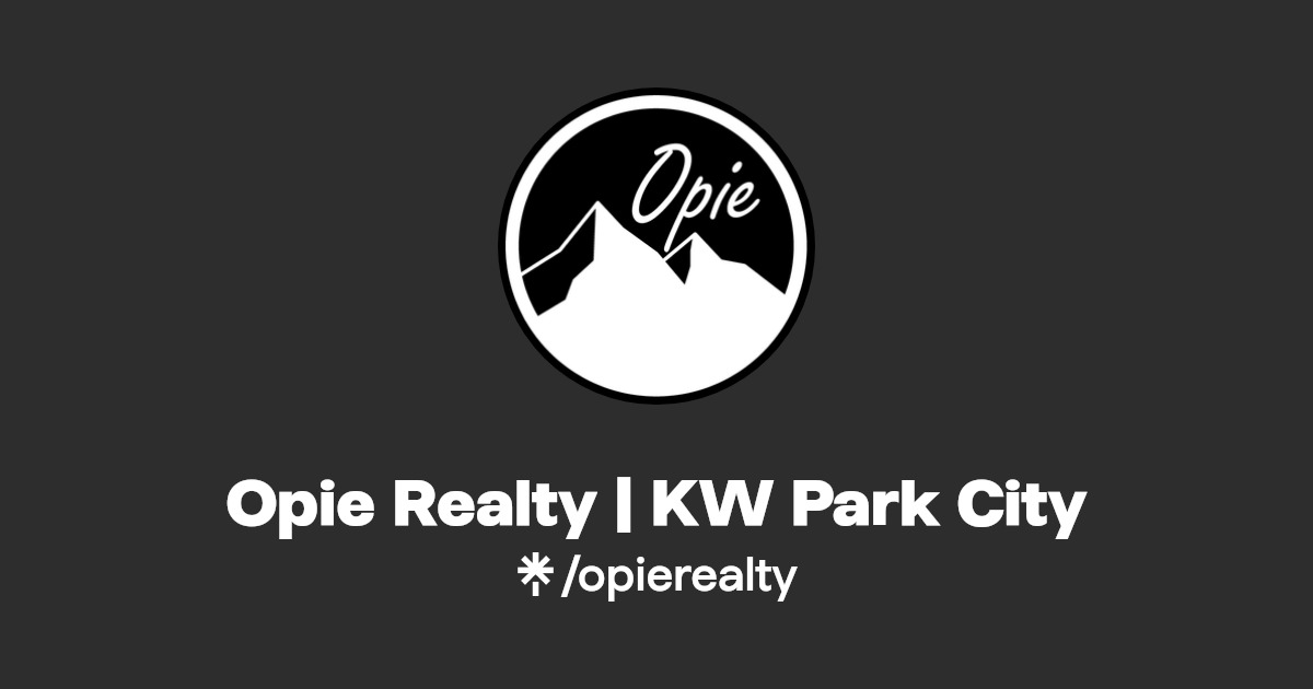 Opie Realty KW Park City Instagram Linktree