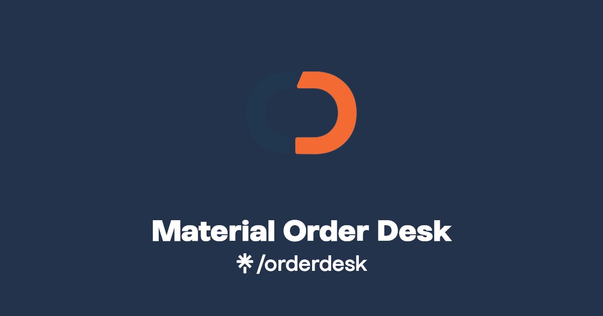 Material Order Desk Instagram, Facebook Linktree