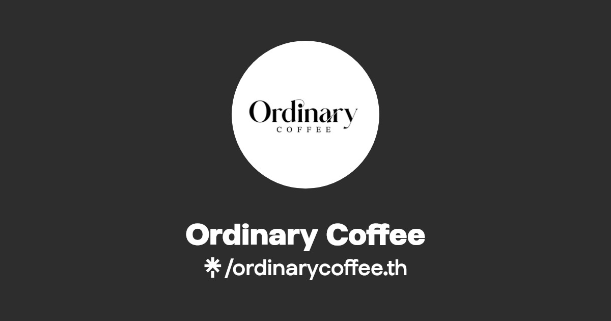 Ordinary Coffee Instagram, Facebook, TikTok Linktree