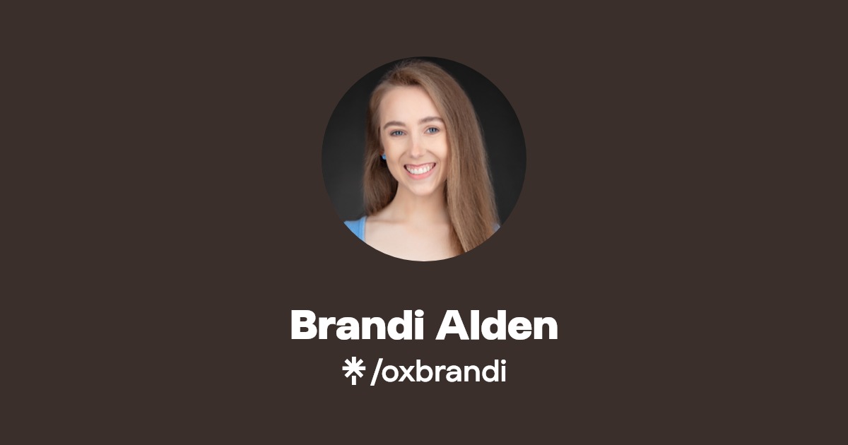 Brandi Alden Instagram, TikTok Linktree