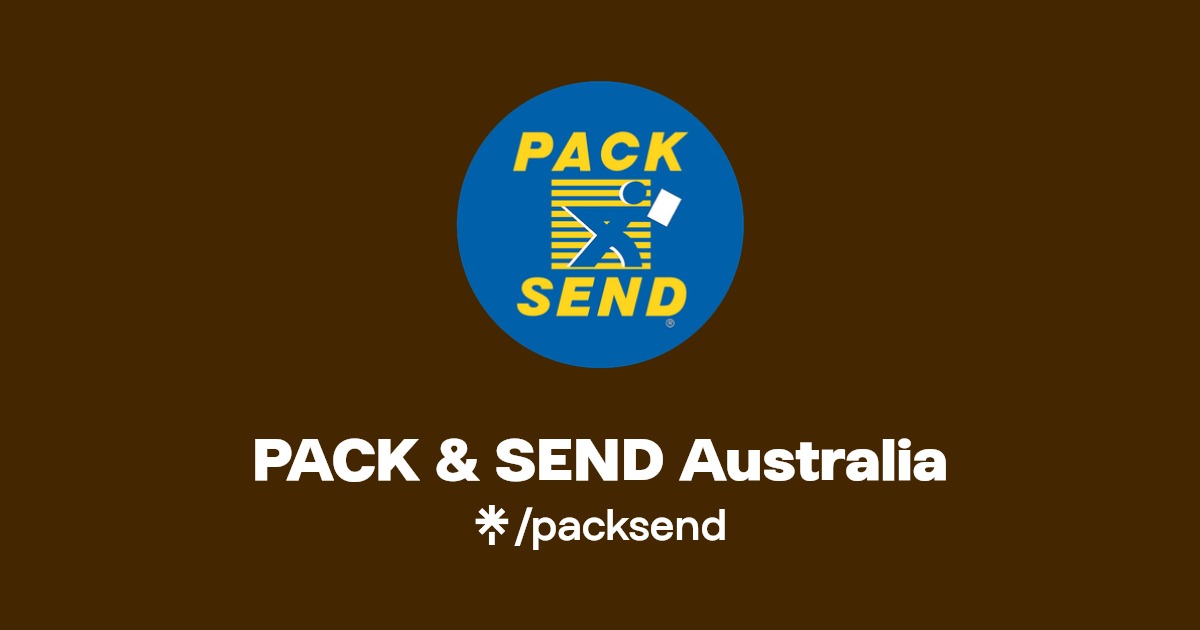 PACK & SEND Australia Instagram, Facebook Linktree