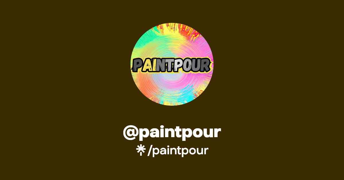 paintpour Twitter, Instagram Linktree