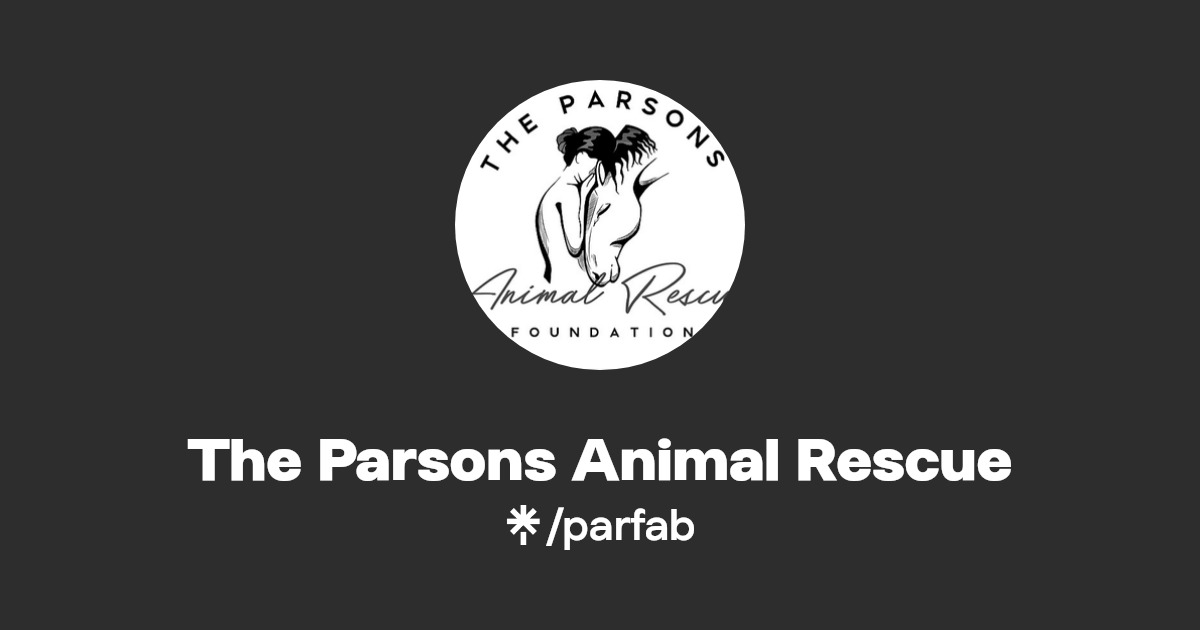 The Parsons Animal Rescue Instagram, Facebook Linktree