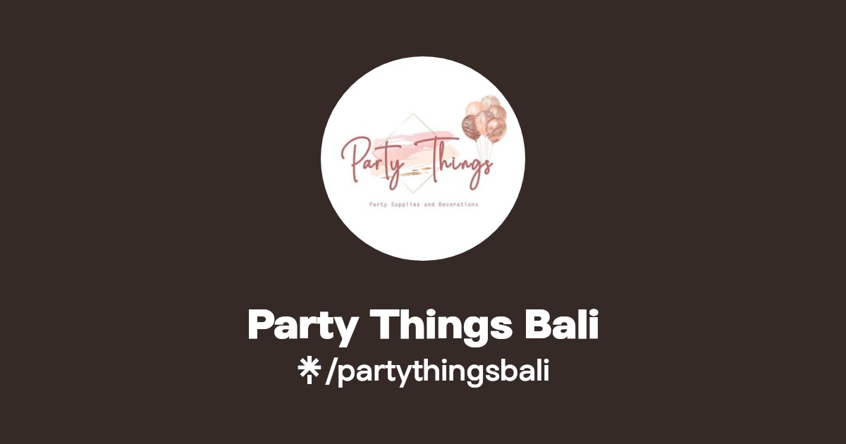 Party Things Bali Linktree