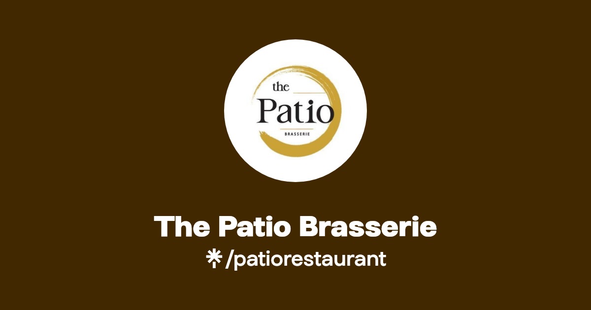 The Patio Brasserie Instagram, Facebook, TikTok Linktree