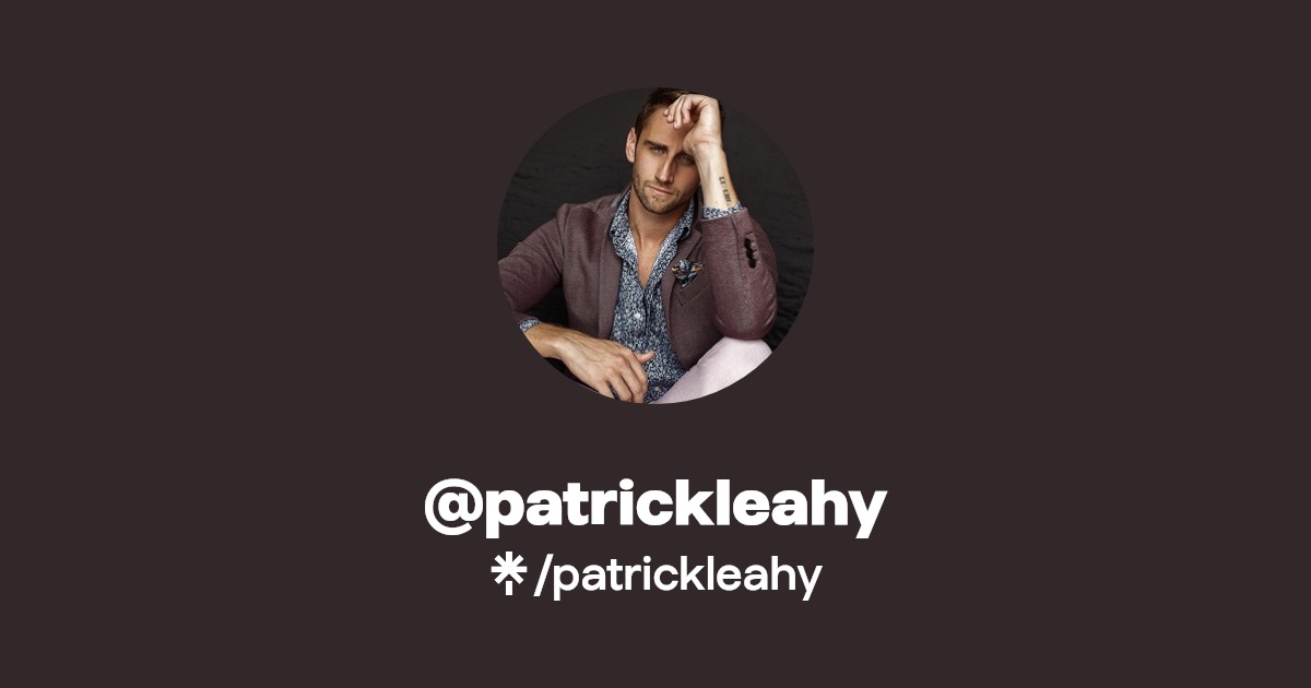 patrickleahy - Find @patrickleahy Onlyfans - Linktree