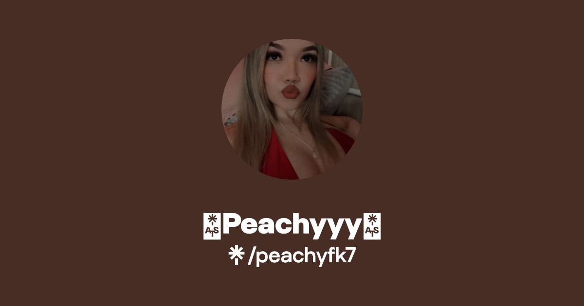 🍑Peachyyy🍑 | Twitter, Instagram, Facebook, TikTok | Linktree