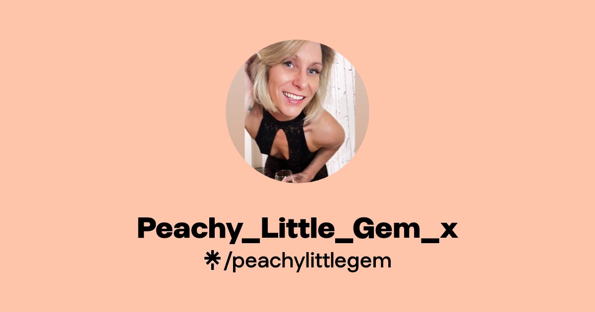 Peachy_Little_Gem_x Official Instagram, Facebook, Threads Linktree