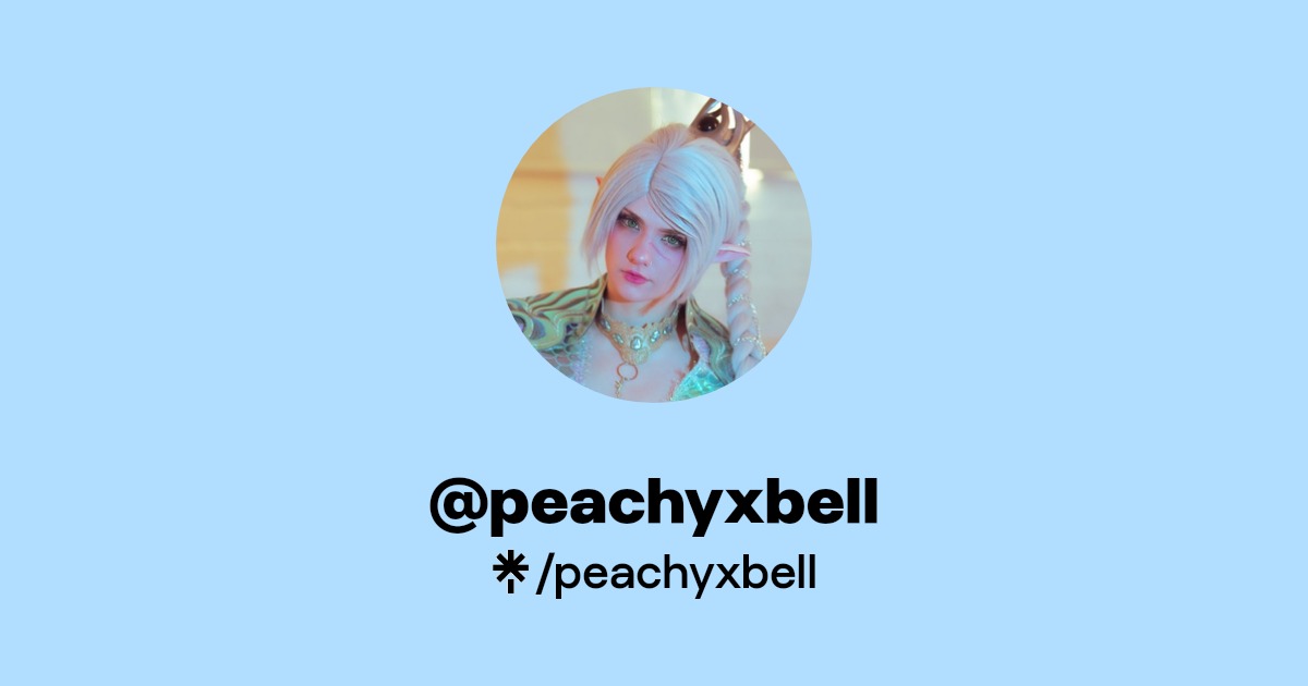 peachyxbell - Find @peachyxbell Onlyfans - Linktree