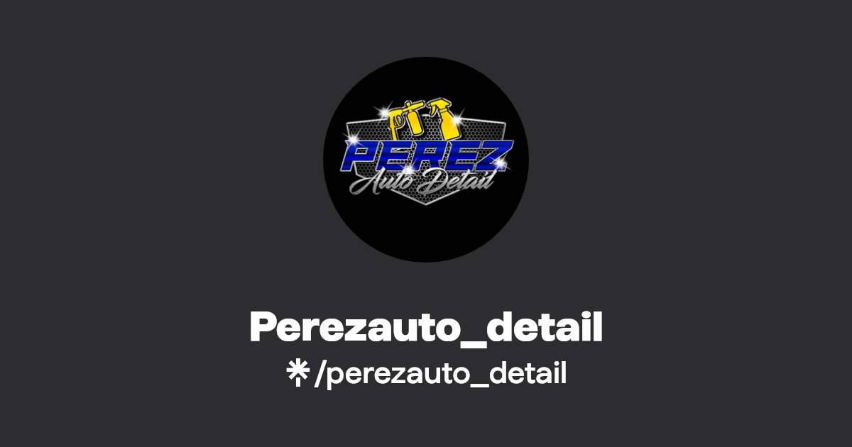 Perezauto_detail Instagram, TikTok Linktree