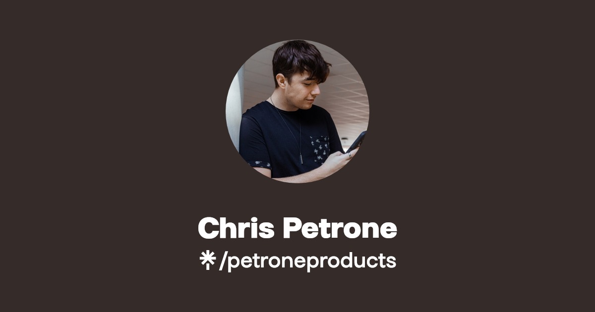 Chris Petrone | Instagram | Linktree