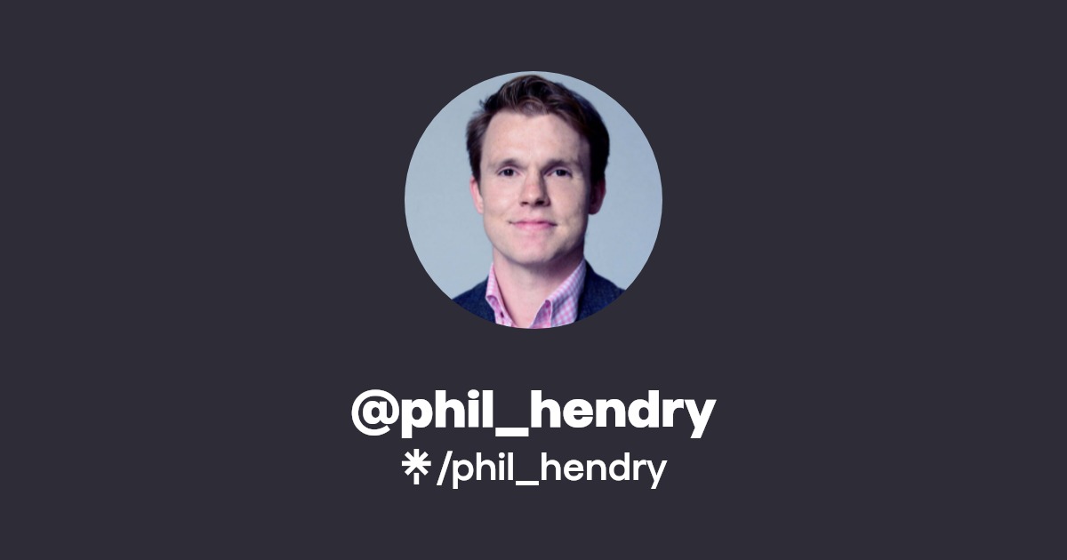 phil_hendry's link in bio Latest Products and socials Linktree