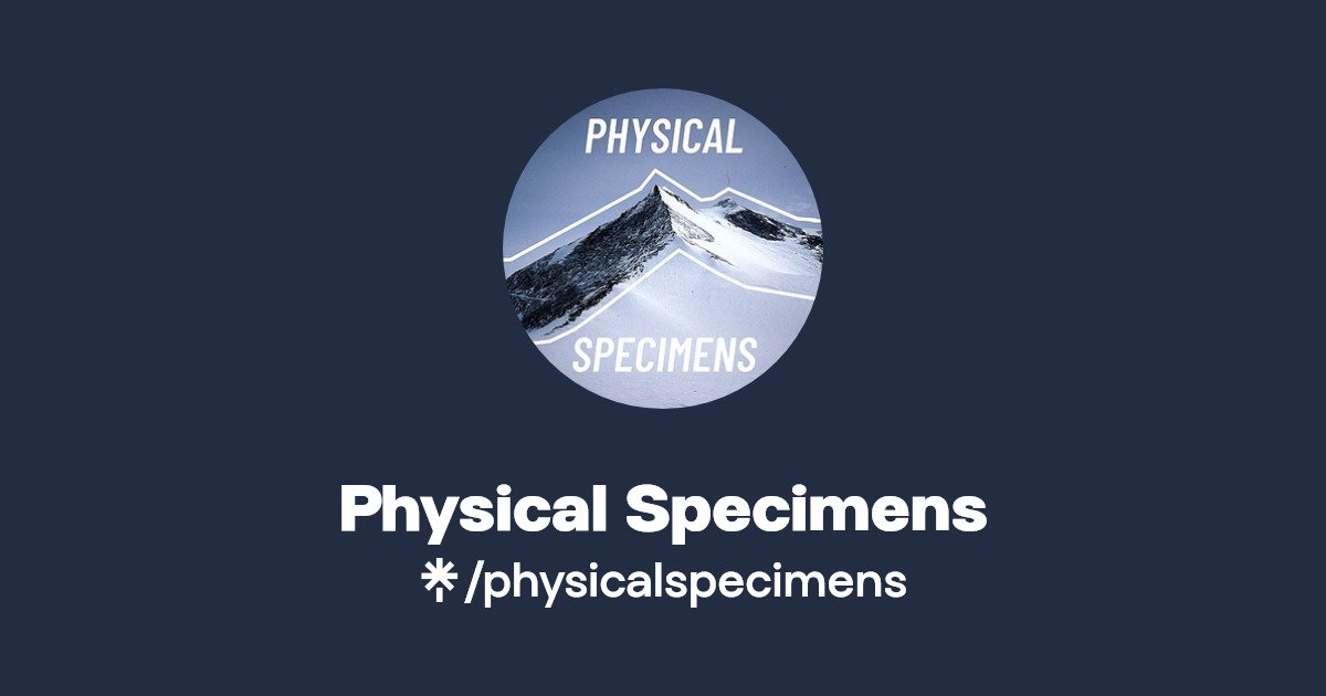 Physical Specimens Instagram Linktree