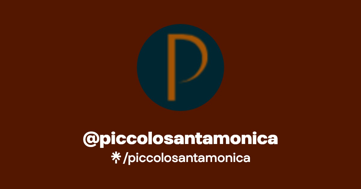 piccolosantamonica Linktree