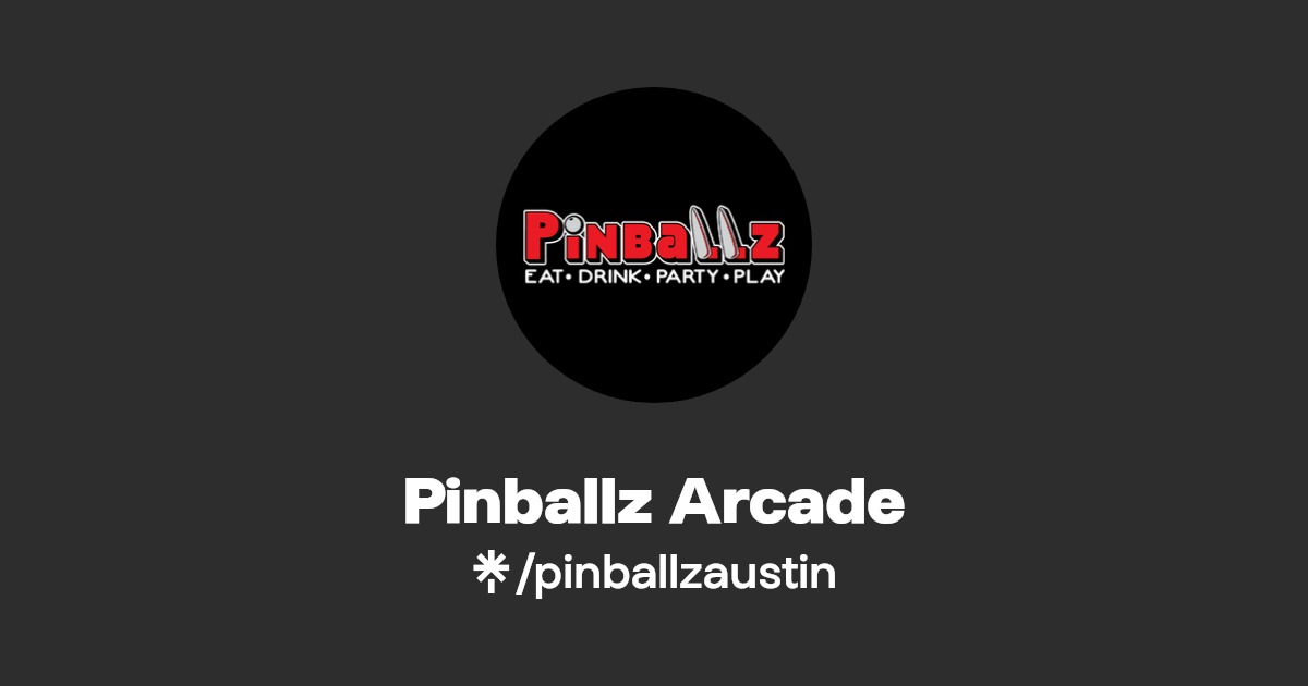 Pinballz Arcade Instagram, Facebook, TikTok Linktree