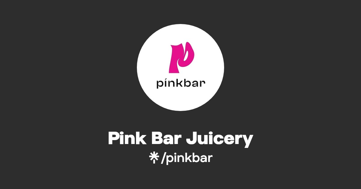 Pink Bar Juicery Linktree