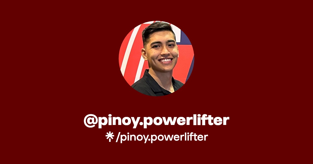 pinoy.powerlifter Instagram, TikTok Linktree
