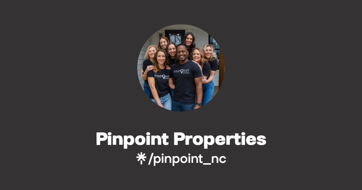 Pinpoint Properties Instagram, Facebook Linktree