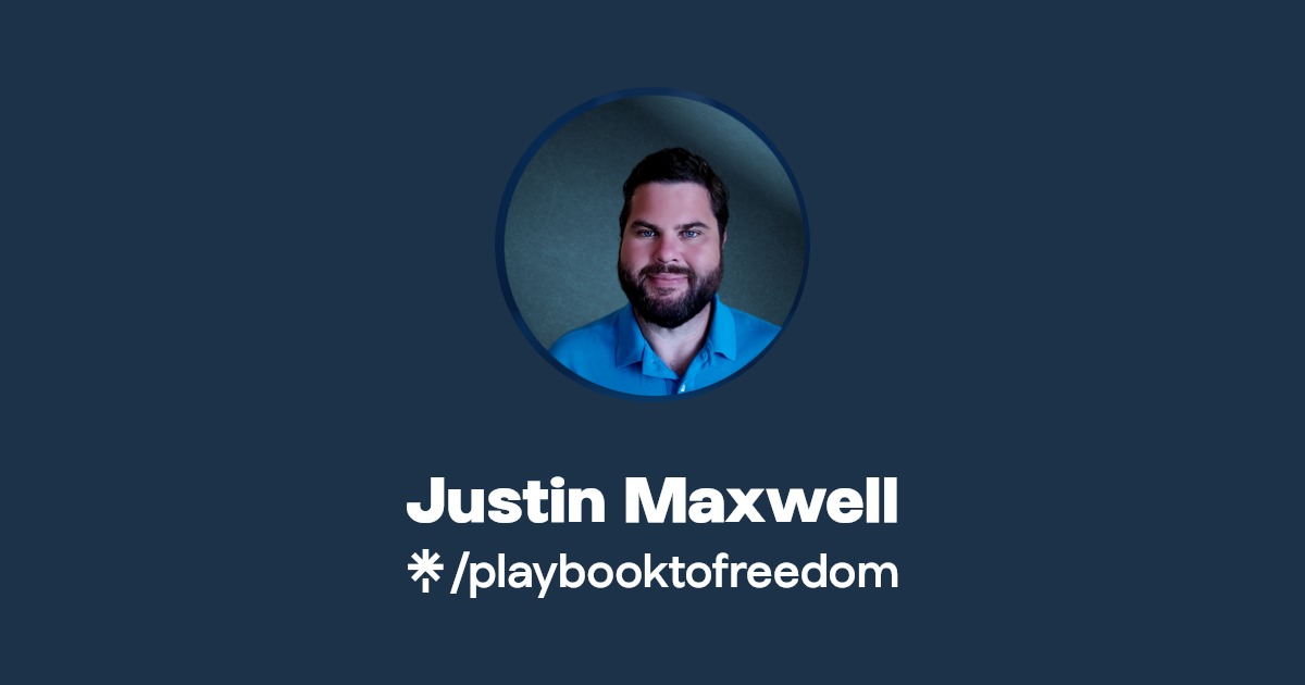 Justin Maxwell | Instagram, Facebook, TikTok | Linktree