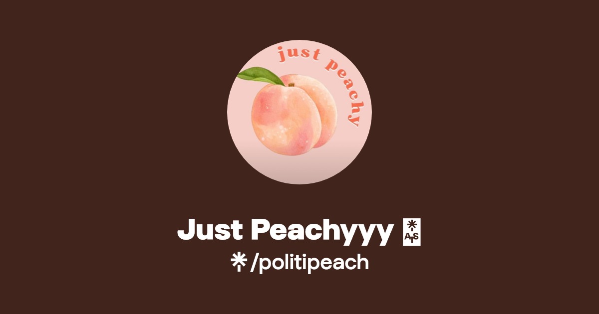 Just Peachyyy 🍑 Instagram, TikTok Linktree