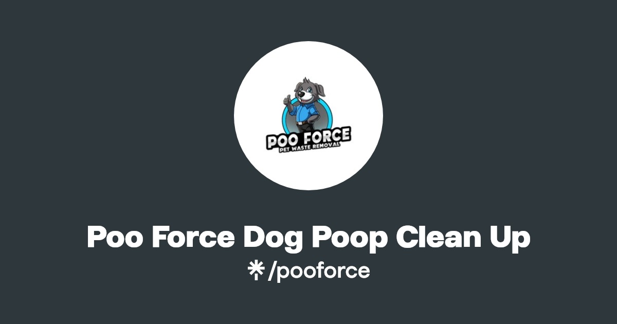 Poo Force Dog Poop Clean Up Facebook Linktree