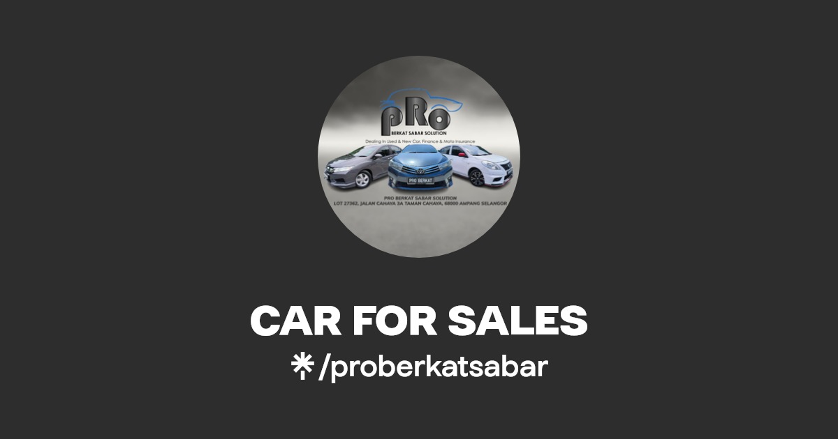CAR FOR SALES Facebook Linktree