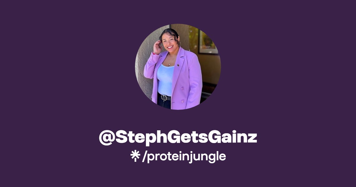StephGetsGainz Instagram Linktree