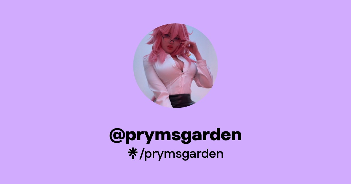 prymsgarden | Twitter, Instagram, TikTok | Linktree