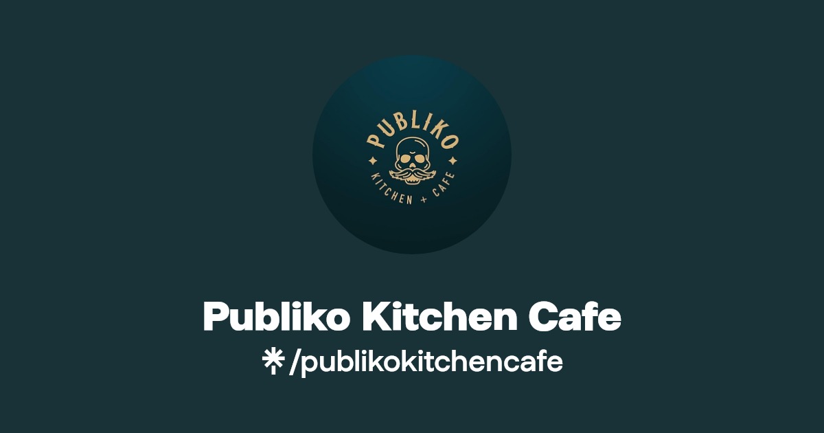 Publiko Kitchen Cafe Instagram, Facebook, TikTok Linktree