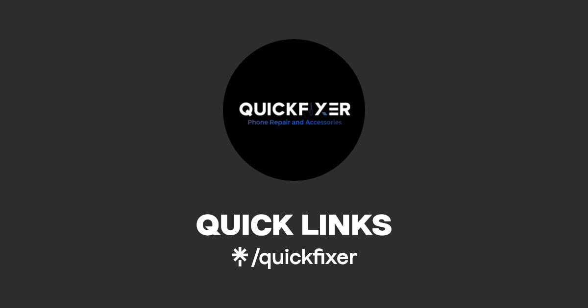 QUICK LINKS Instagram Linktree