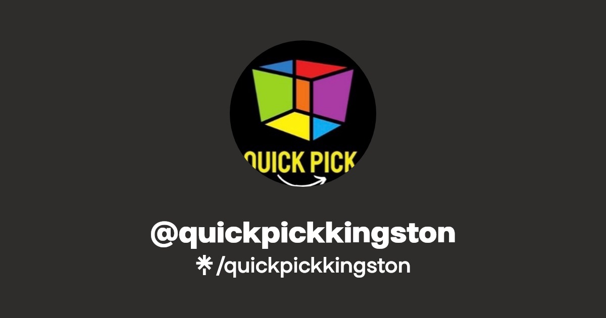 quickpickkingston Instagram, Facebook Linktree