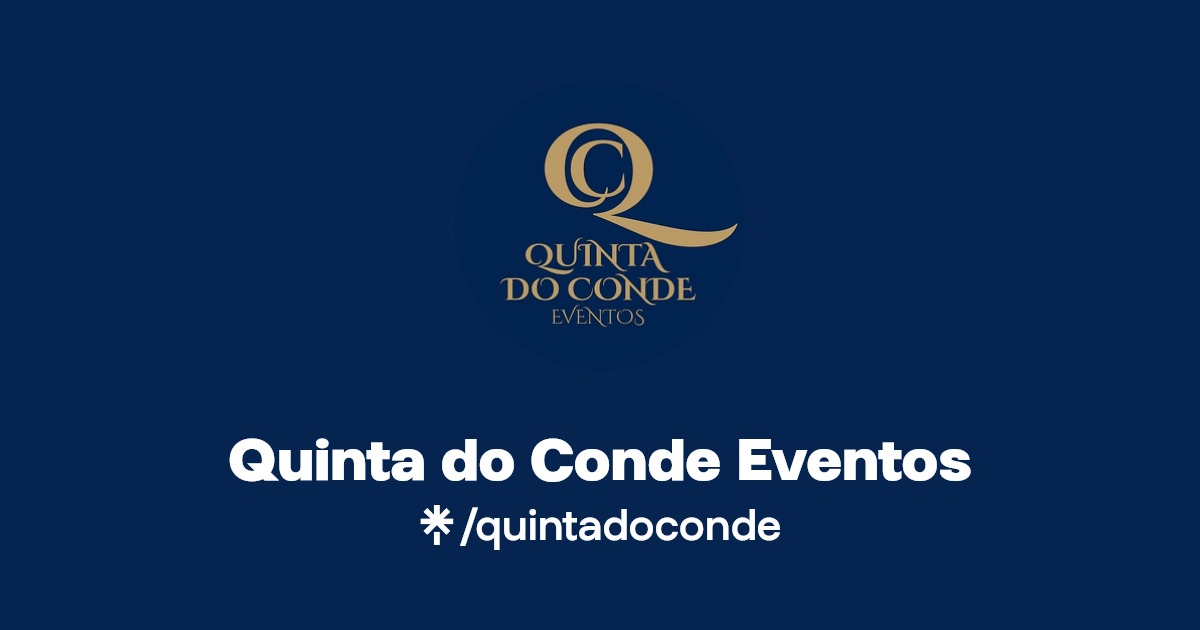Quinta do Conde Eventos Instagram, Facebook Linktree