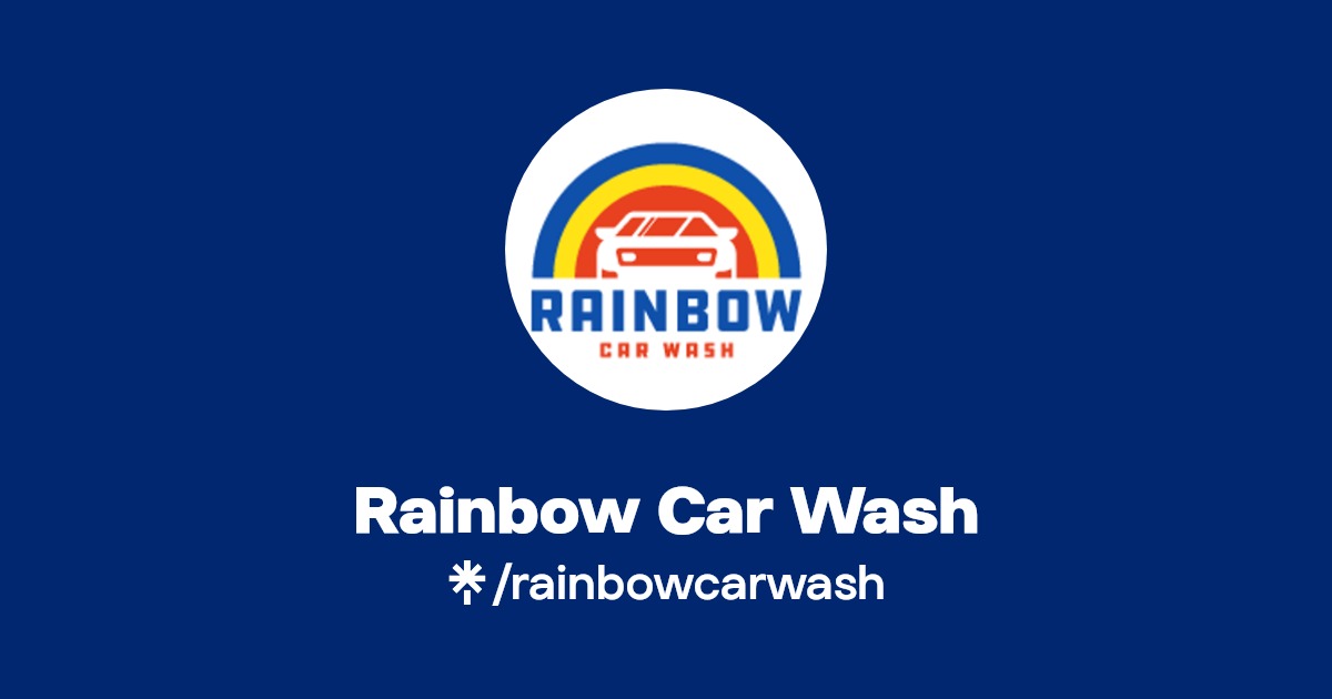 Rainbow Car Wash Facebook, TikTok Linktree