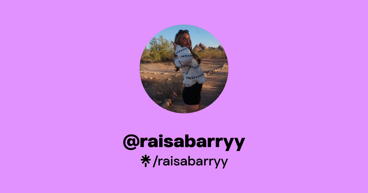 raisabarryy - Listen on Spotify - Linktree