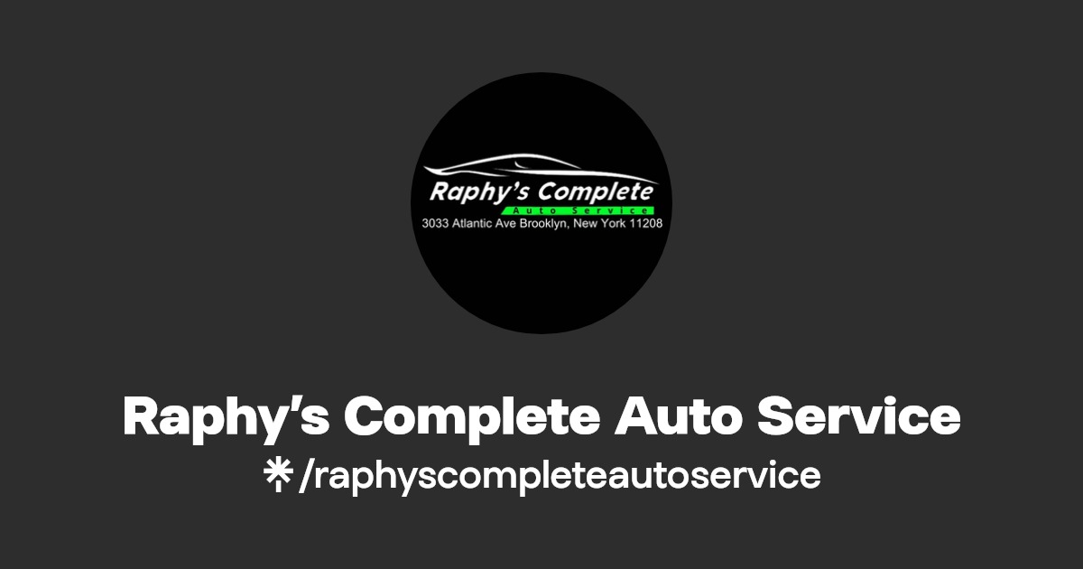 Raphy’s Complete Auto Service Facebook, TikTok Linktree