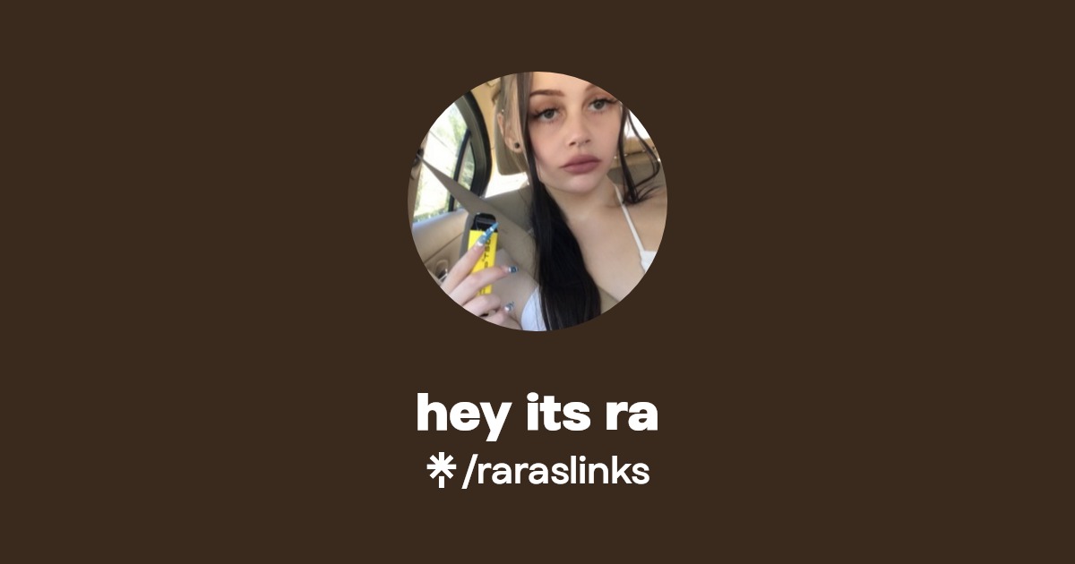 hey its ra - Find hey its ra Onlyfans - Linktree