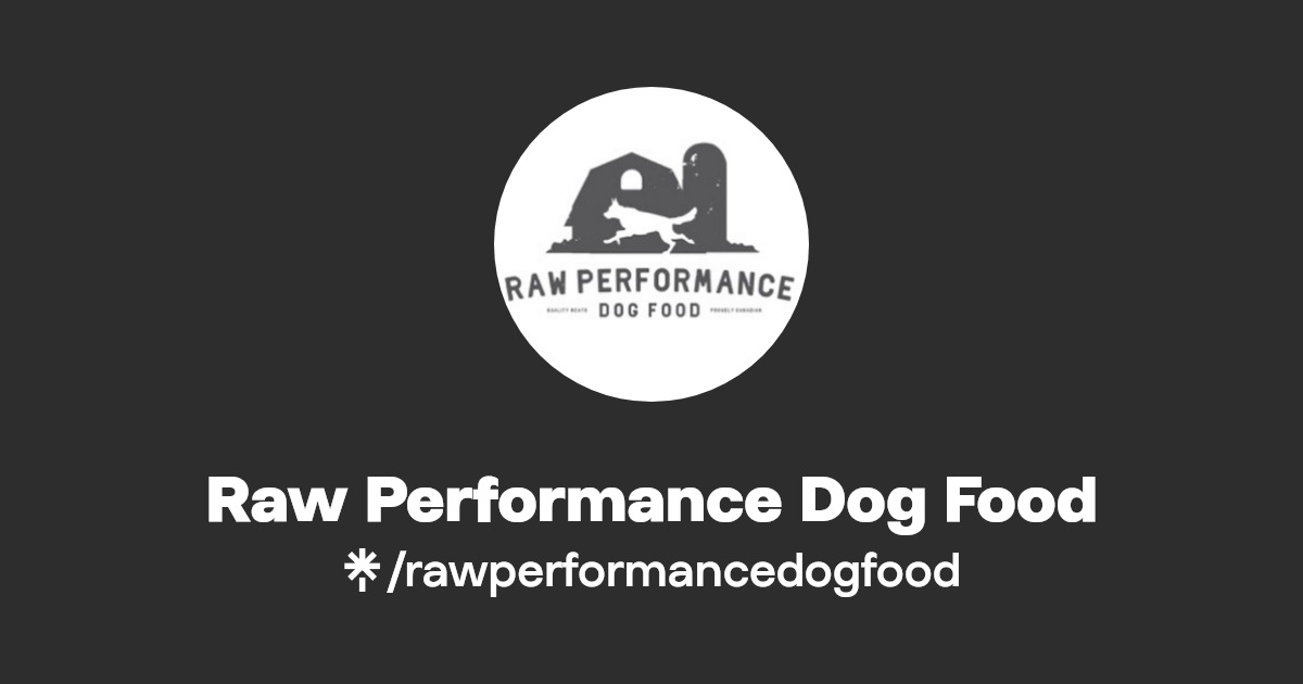 Raw Performance Dog Food Linktree