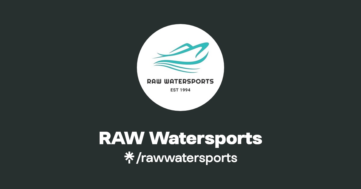 RAW Watersports Instagram, Facebook, TikTok Linktree