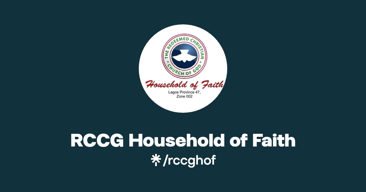 RCCG Household of Faith Twitter, Instagram, Facebook Linktree