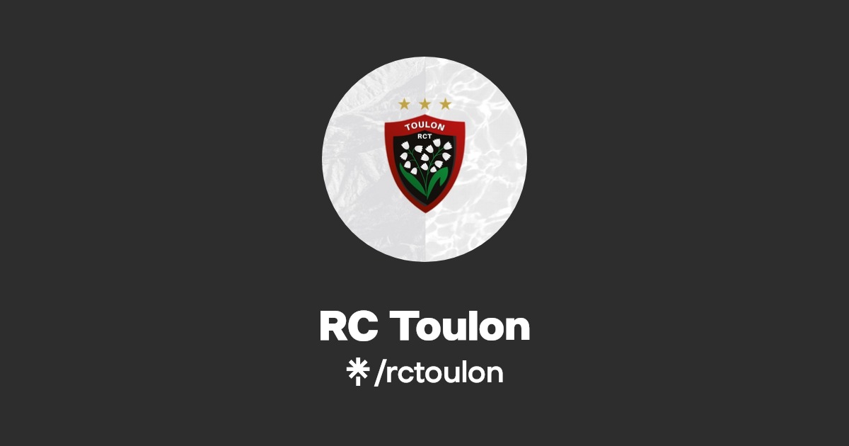 RC Toulon Twitter, Instagram, Facebook, TikTok Linktree