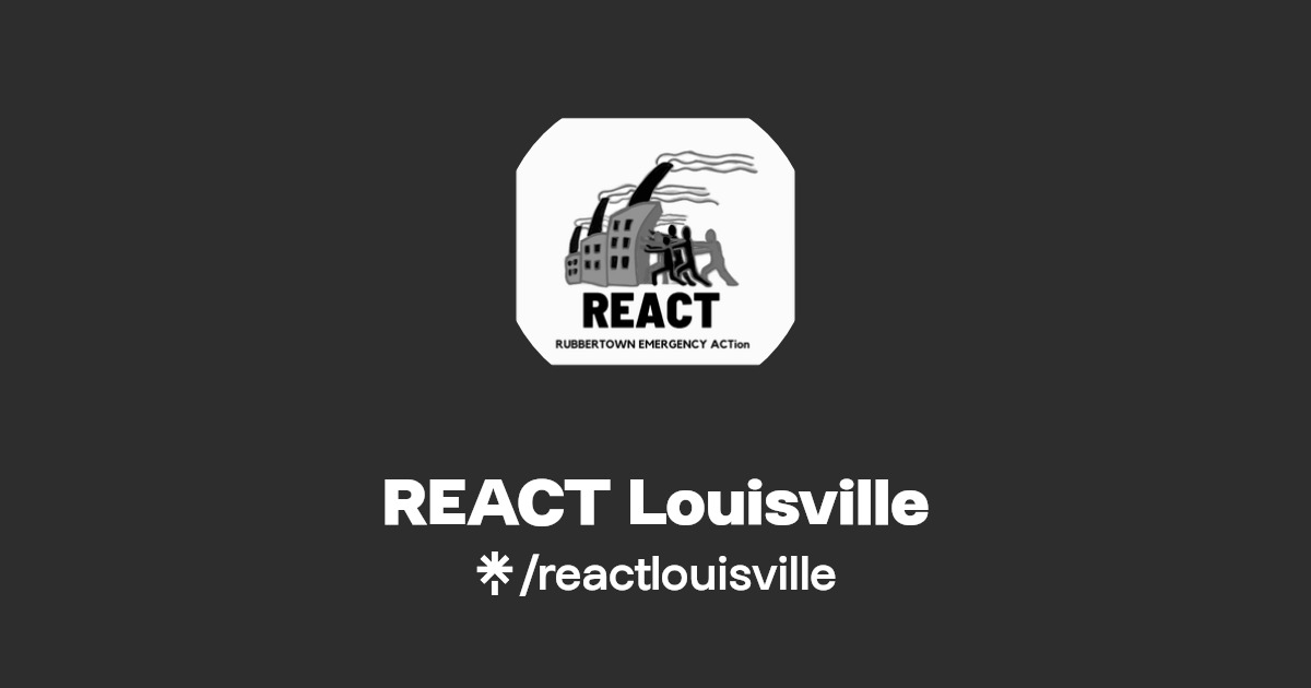 REACT Louisville Instagram, Facebook Linktree