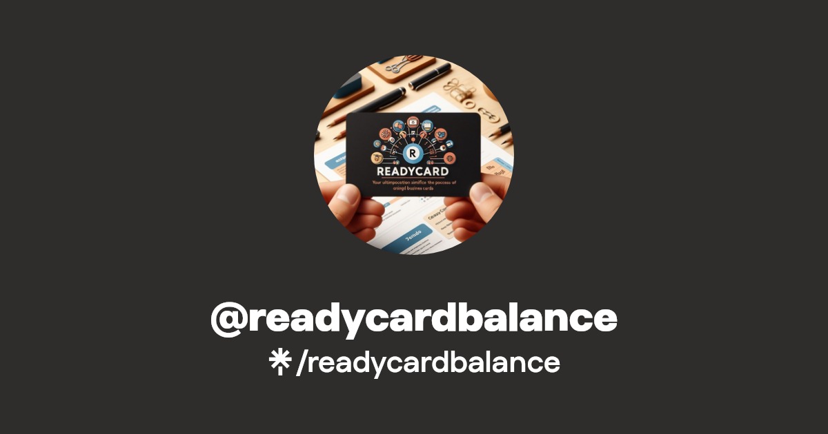 readycardbalance Twitter, Facebook Linktree
