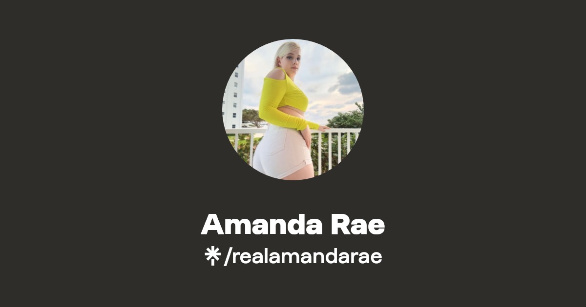 @realamandarae | Linktree | Linktree