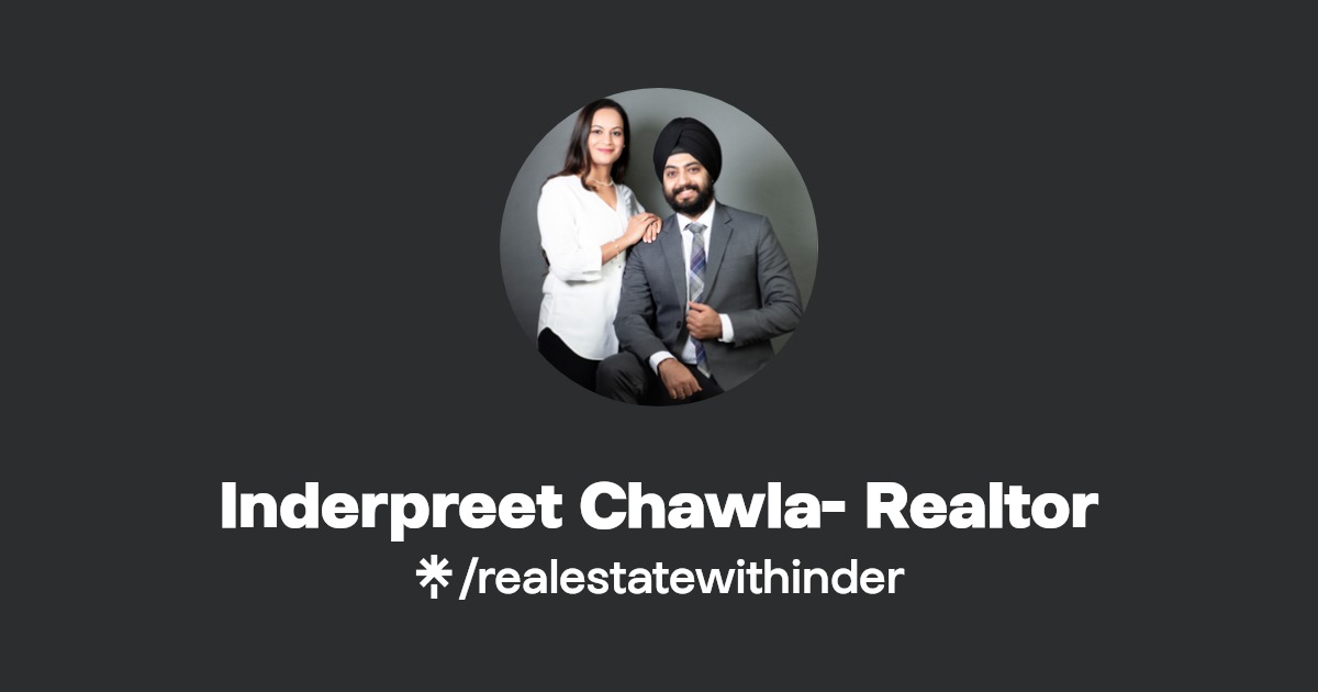 Inderpreet Chawla Realtor Instagram, Facebook Linktree
