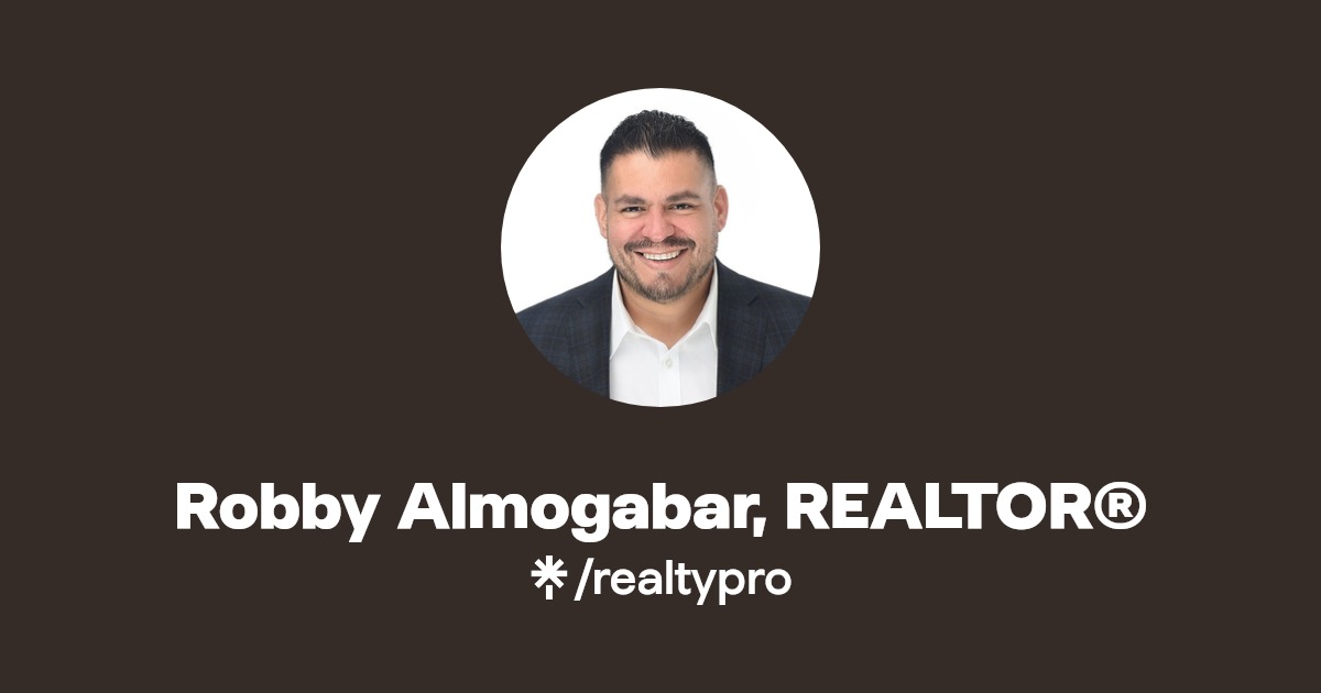 Robby Almogabar, REALTOR® Instagram, Facebook Linktree