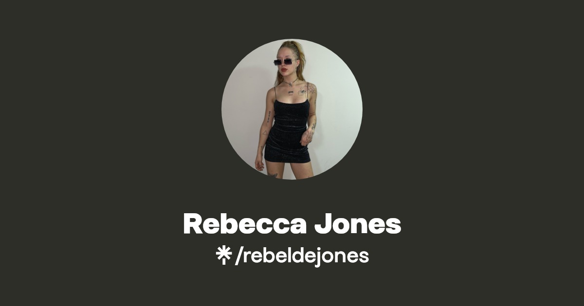 Rebecca Jones - Find Rebecca Jones Onlyfans - Linktree