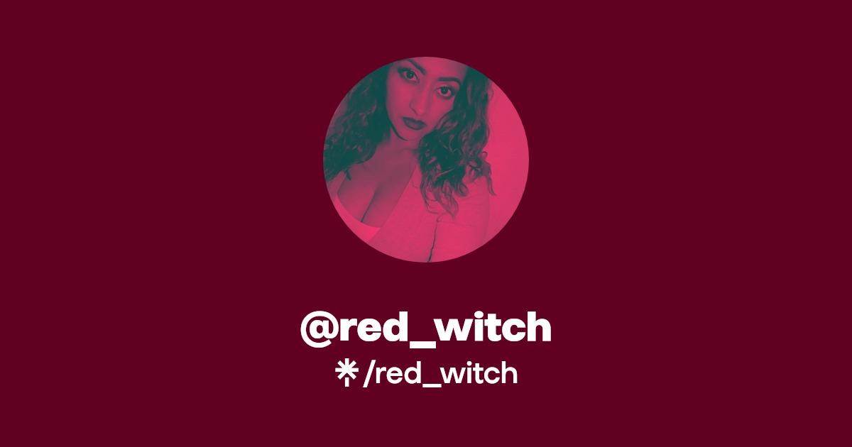 red_witch | Twitter, Instagram, TikTok | Linktree