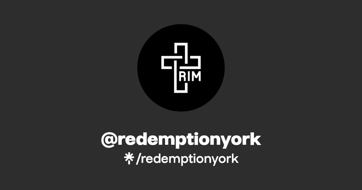 redemptionyork Instagram, Facebook Linktree
